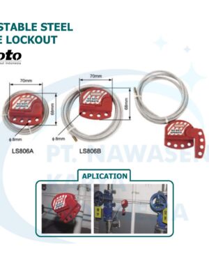 Adjustable Steel Cable Lockout - LS806A LS806B