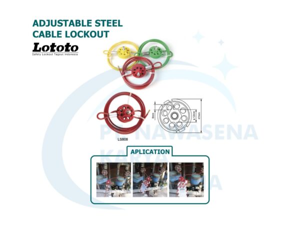 Adjustable Steel Cable Lockout - LS808