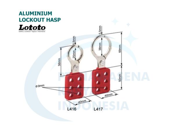 Aluminium Lockout Hasp - L416 L417