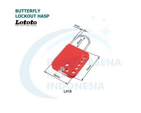 Butterfly Lockout Hasp - L418