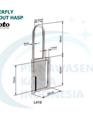 Butterfly Lockout Hasp - Lototo L419