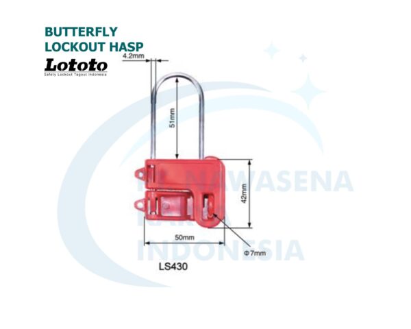 Butterfly Lockout Hasp - LS430