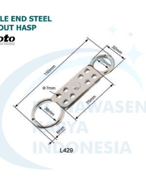 Doubel End Steel Lockout Hasp - L429