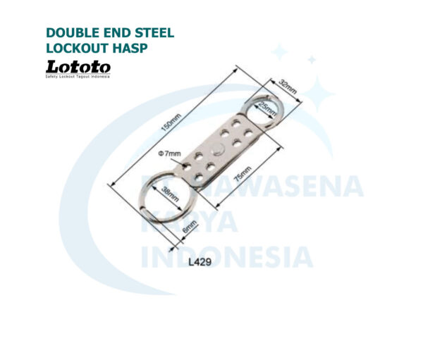 Doubel End Steel Lockout Hasp - L429