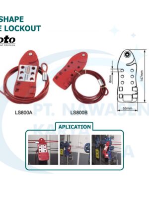 Fish Shaped Cable Lockout - LS800A LS800B