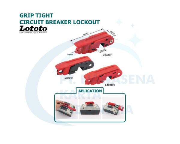 Grip Tight Circuit Breaker Lockout - L493BB L493BP L493BR