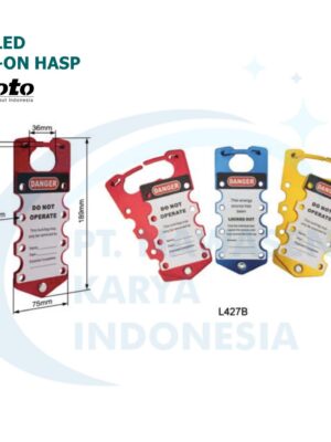 Labeled Snap-on Hasp - L427B