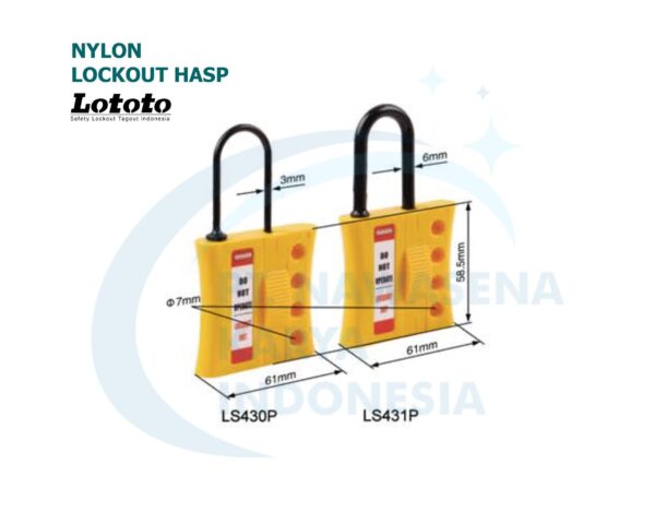 Nylon Lockout Hasp - LS430P LS431P