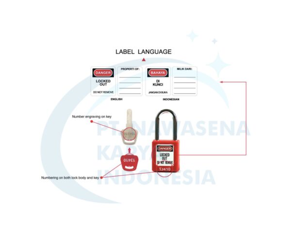 Safety Padlock - LOTOTO - Body Label