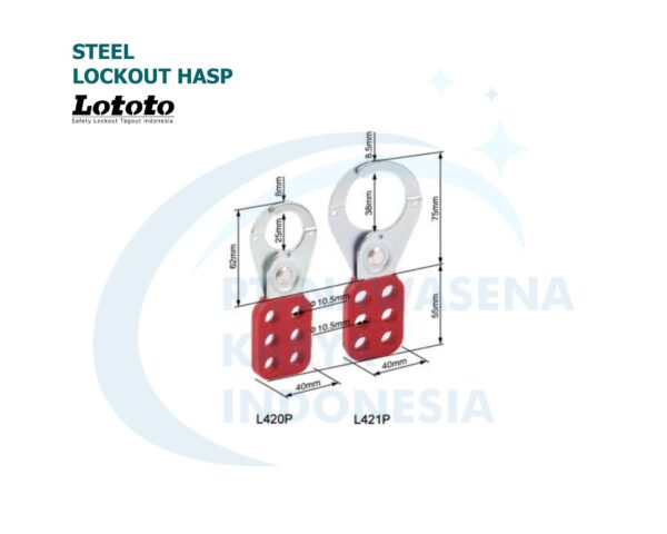 Steel Lockout Hasp - L420P L421P