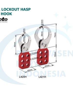 Steel Lockout Hasp with Hook - L420H L421H