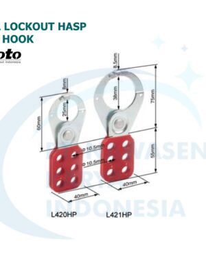 Steel Lockout Hasp with Hook - L420HP L421HP