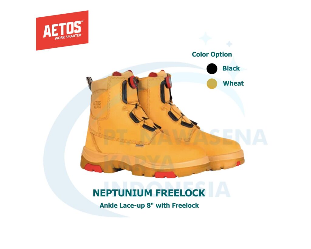 Safety Shoes Ankel Lace up 8 inch - AETOS Neptunium FreeLock | Nawasena ...